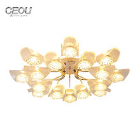Original design modern glass flower ceiling light CX1016