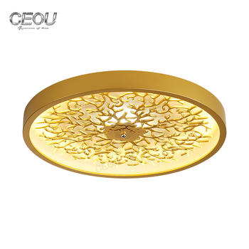 Hot sell round gold ceiling light modern for bedroom CX1029