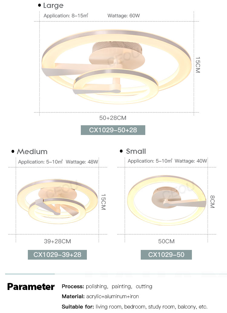 glass modern ceiling light fixtures supplier for hotel CEOU-4