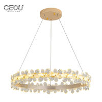 High quality flower shaped crystal chandelier pendant light CD1030