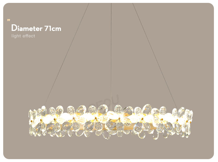 product-CEOU-High quality flower shaped crystal chandelier pendant light CD1030-img