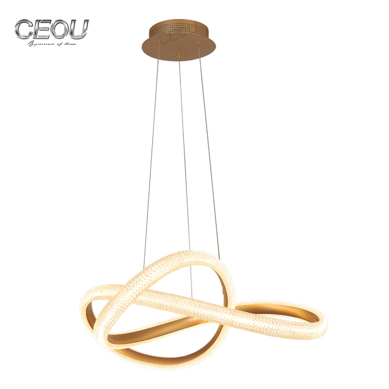 High Quality 2020 new creative design modern pendant light simple and luxury dining room lamps Nordic style gold finish lamp Wholesale-CEOU
