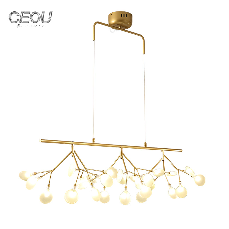 New design Nordic firefly creative art post-modern light minimalist modern coffee bar chandelier Wholesale-CEOU